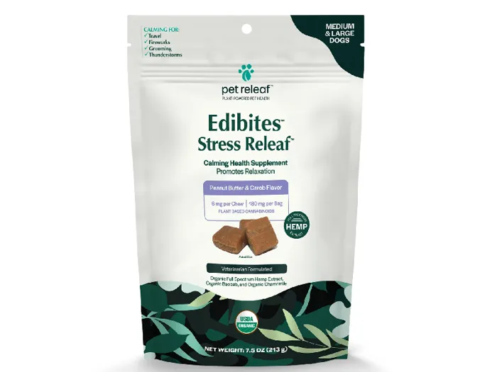 Pet Releaf Dog Daily Releaf Stress Soft Chew Peanut Butter & Carob Small 7.5-oz