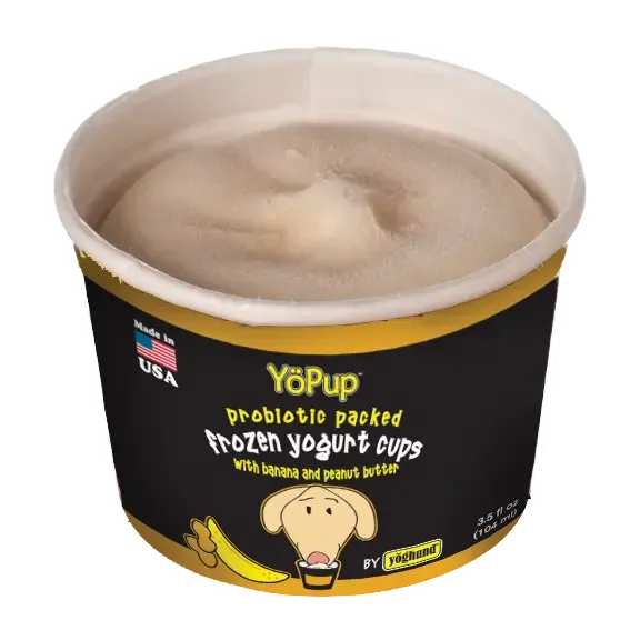 Yoghund All Natural Banana & Peanut Butter Frozen Yogurt 4-pk