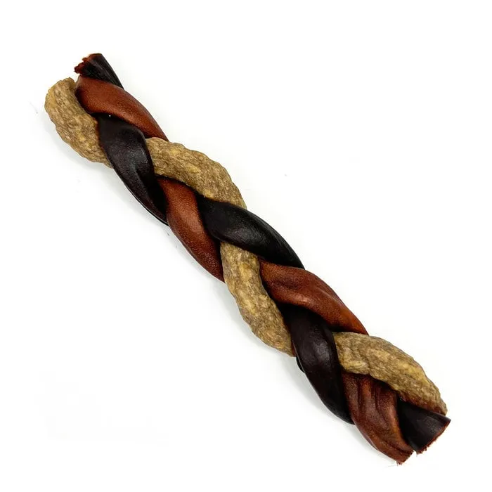 Tuesday's Natural Dog Company Collagen Braid Beef Chicken 6-inch