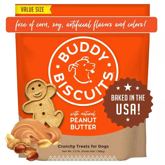 Buddy Biscuits Oven Baked Pb Dog Treats 3.5-lb
