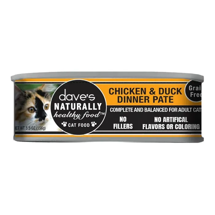 Dave's Nat Cat Ckn Duck In Saucey Pate 5.5-oz