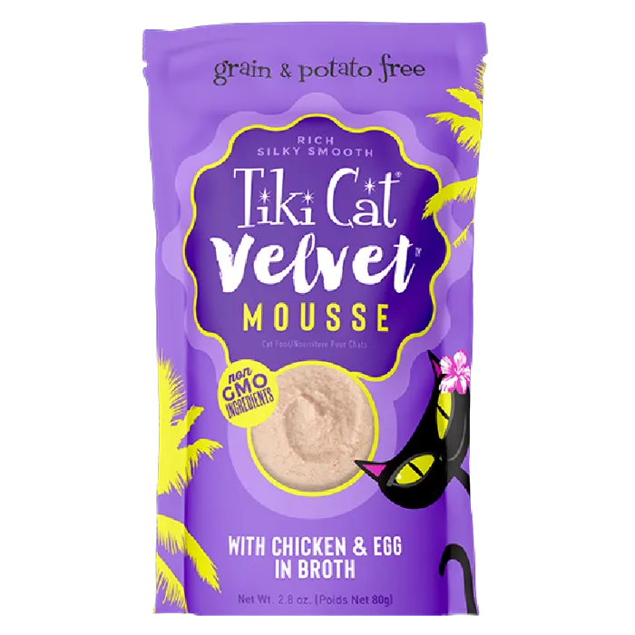 Tiki Cat Chicken & Egg Velvet Mousse Pch 2.8z