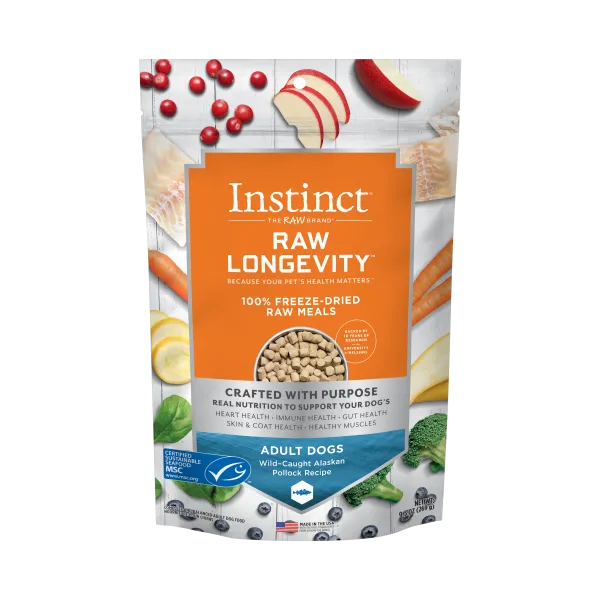 Instinct Raw Longevity Dog Fd Meals Pollock 9.5-oz