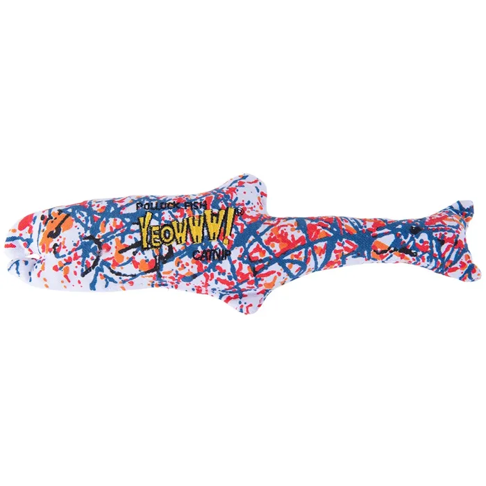 Yeowww! Pollock Fish catnip toy 11-inch front