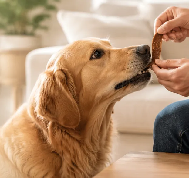 Zeal Beef Jerky Tenders dog treat lifestyle