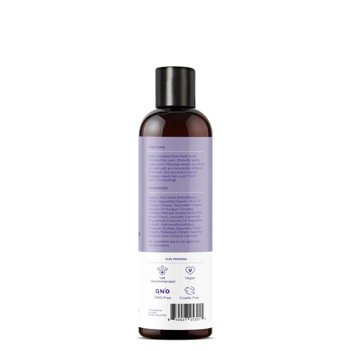 Kin+kind Shampoo Oatmeal Lavender Dog & Cat 12-oz