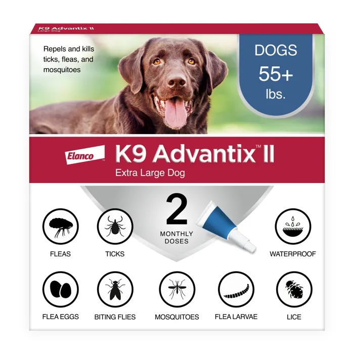 K9 Advantix II Extra Large Dog 2-Pack front