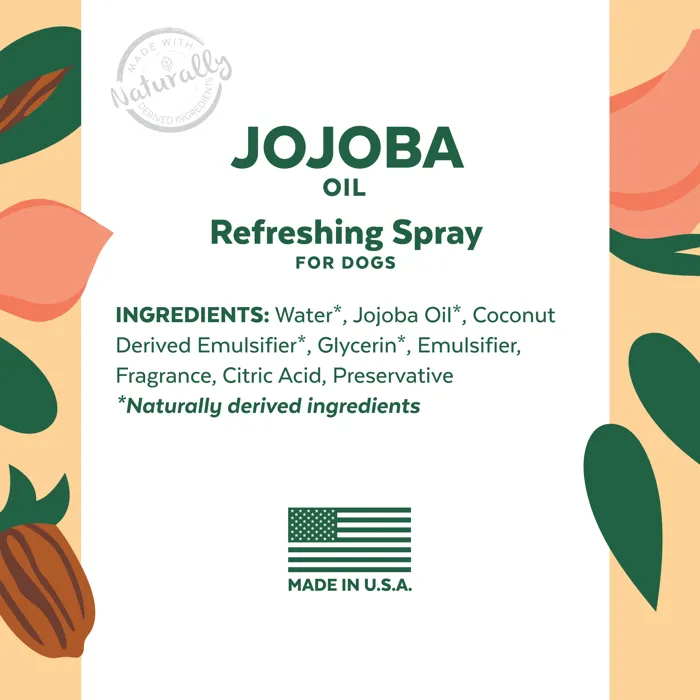 Tropiclean Essentials Jojoba Oil Refreshing Spray For Dogs, 8-oz