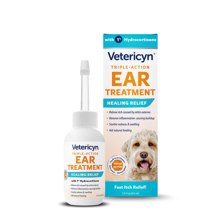 Vetericyn Triple-Action Ear Treatment 1.5 oz front packaging