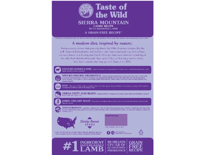 Taste Of the Wild Dog Sierra Mountain 14-lb