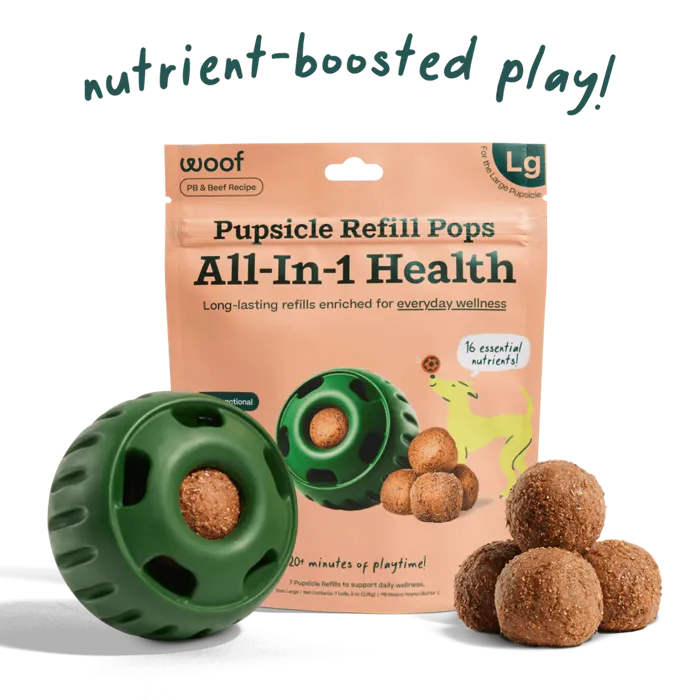 Woof Small Pops Treat Beef Multivitamin 6.5-oz