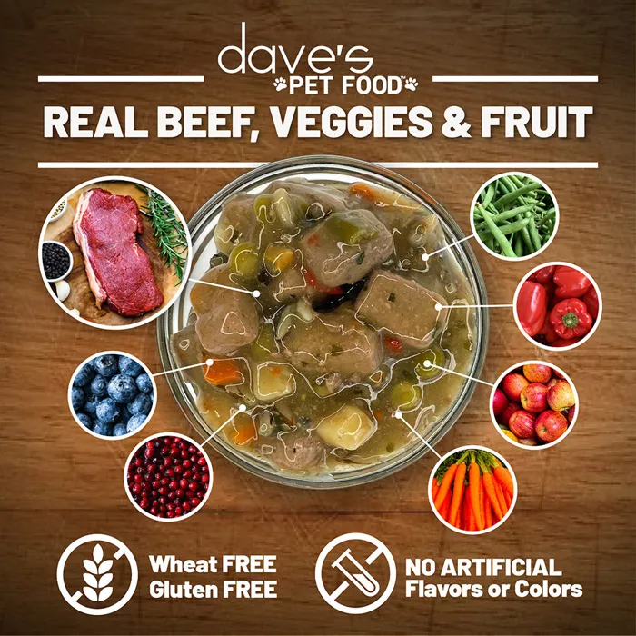 Dave's Stewlicious Meaty Beefy Stew real beef and produce