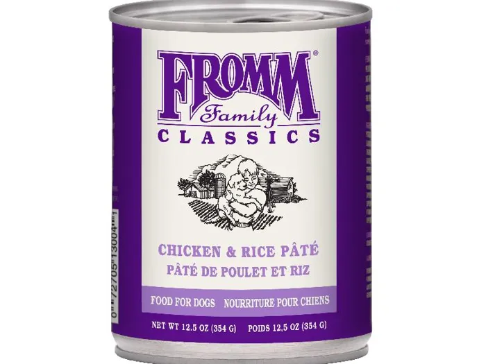 Fromm Dog Classic Chicken Rice Pate Can 12.2oz 12/cs