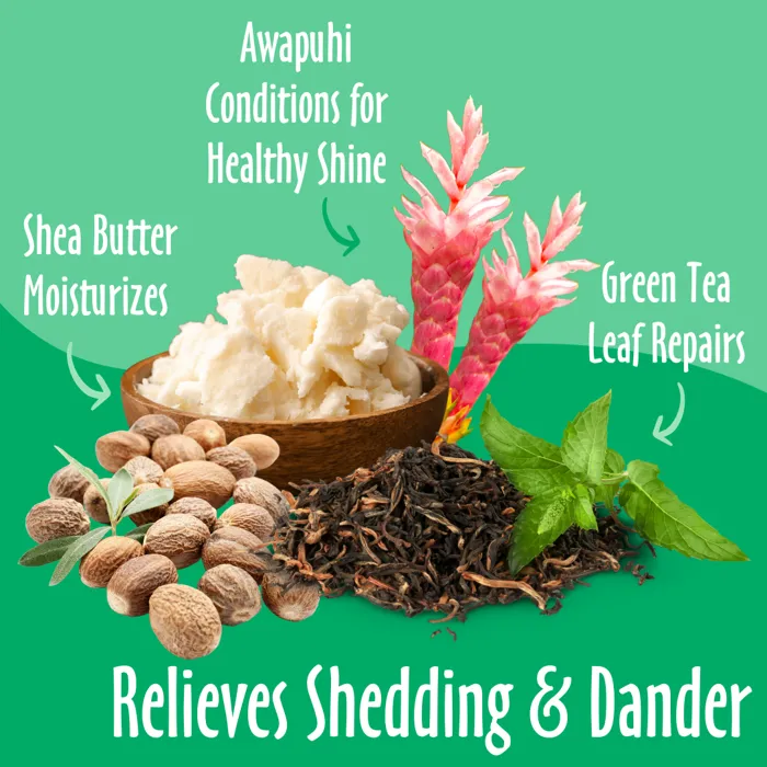 Earthbath Shed Control Shampoo Green Tea ingredient benefits