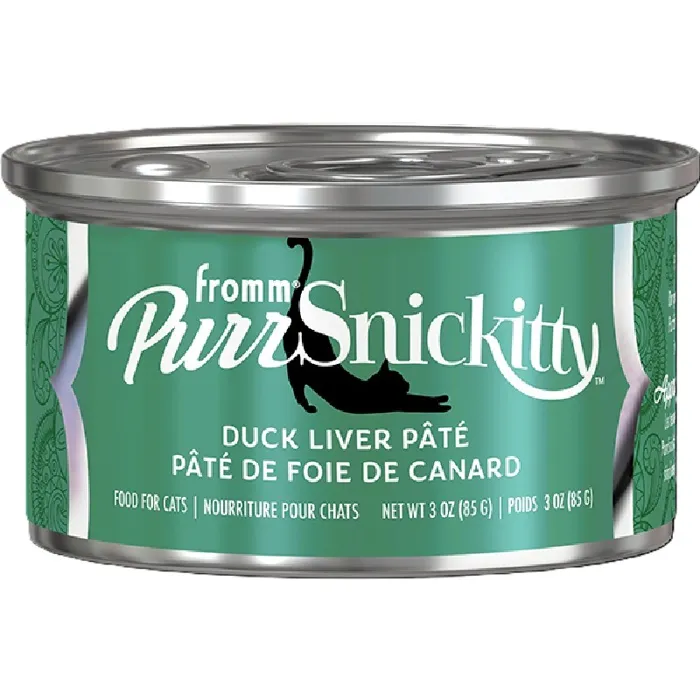Fromm Cat Can Purrsnickitty Pate' Duck Liver 3-oz