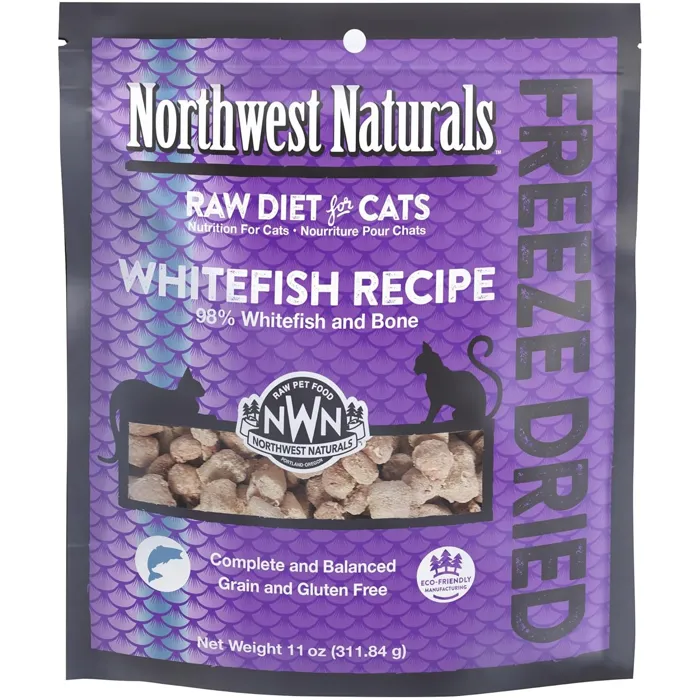 Northwest Naturals Whitefish Recipe Cat Nibbles 11 oz front