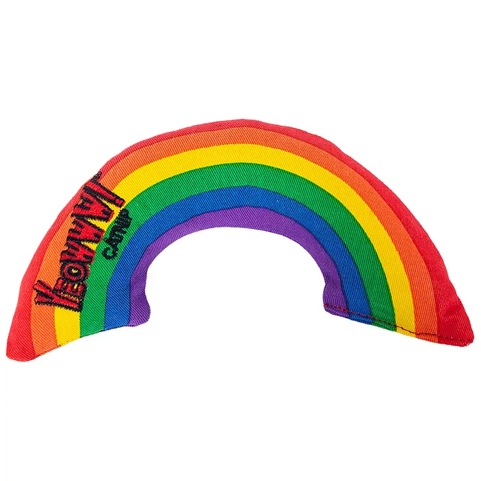 Yeowww! Rainbow Catnip Toy six-inch front view