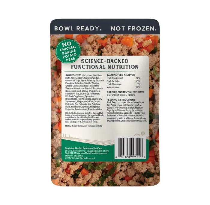 Health Extension Gently Cooked Duck Dog 3-oz