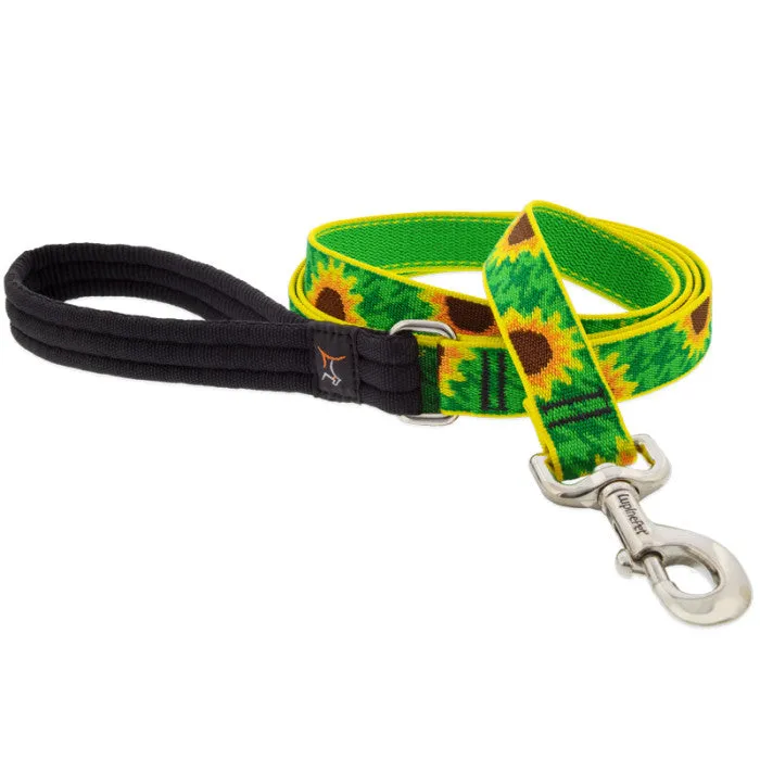 Original Designs Sunflower 1/2-inch 6-foot leash angled view
