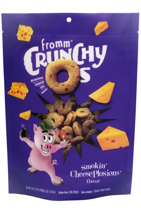 Fromm Crunchy O's Treats-smokin' Cheeseplosions-6-oz