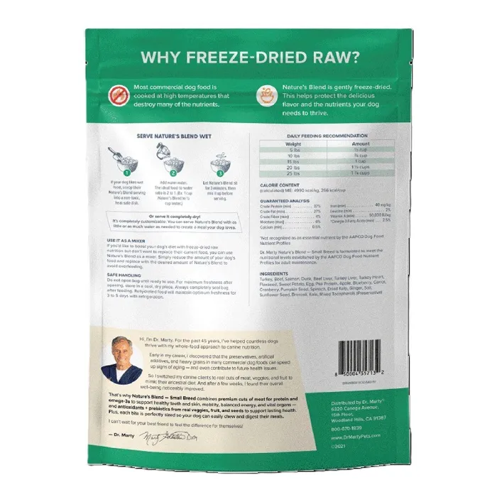 Dr. Marty's Nature's Blend Fd Small Breed 48-oz