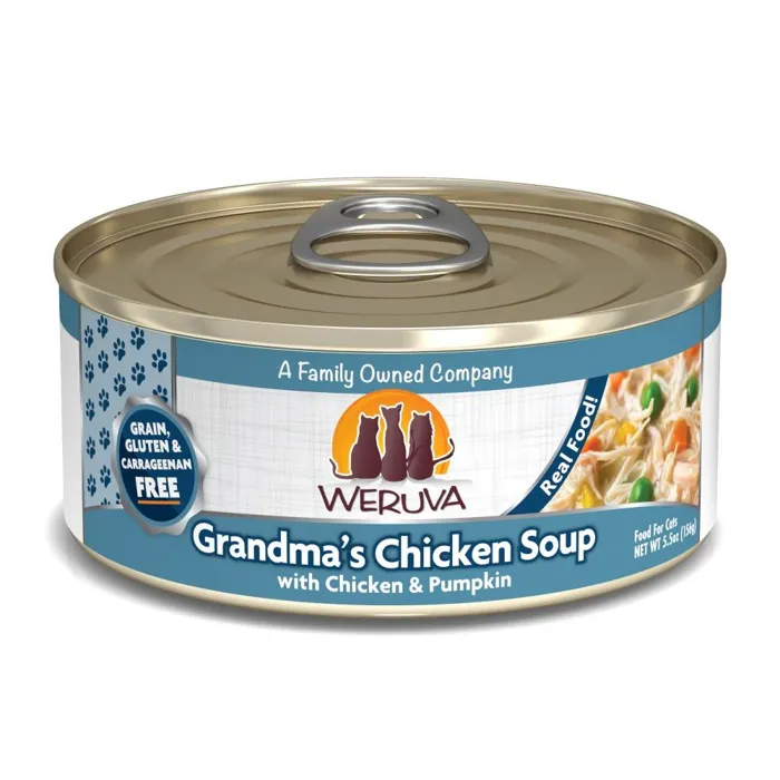 Weruva Grandma's Chkn Soup W/ Chkn & Ppkn Can Cat 3-oz