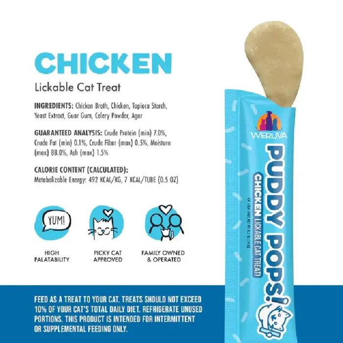 Weruva Cat Pop Lickable Chicken Treat 5-pk