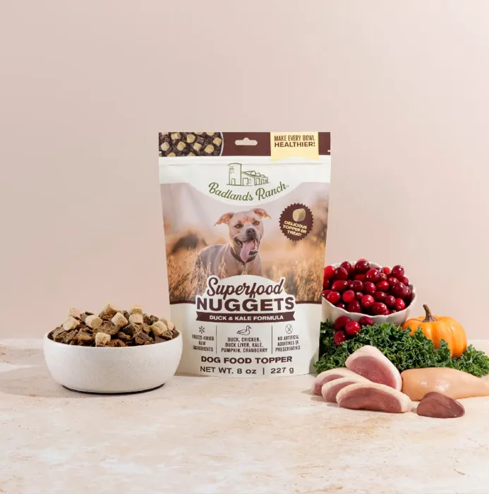 Superfood Nuggets Duck And Kale 8oz Brpnd8oz Badlands 6/cs