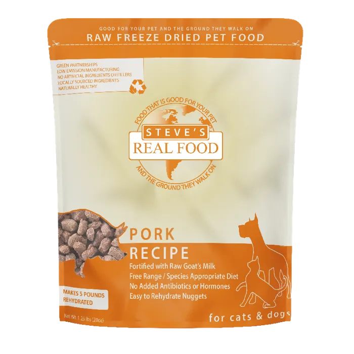 Steve's Freeze Dried Pork Nuggets 1.25-lb