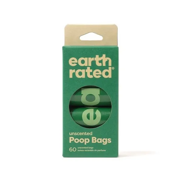 Earth Rated Unscented Poop Bags Rolls 60-ct