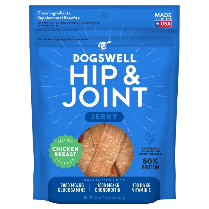 Dogswell Hip & Joint Jerky Chicken 12-oz