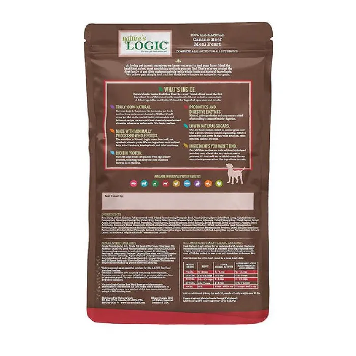 Nature's Logic Dog Distinction Dry Beef 24 Lb