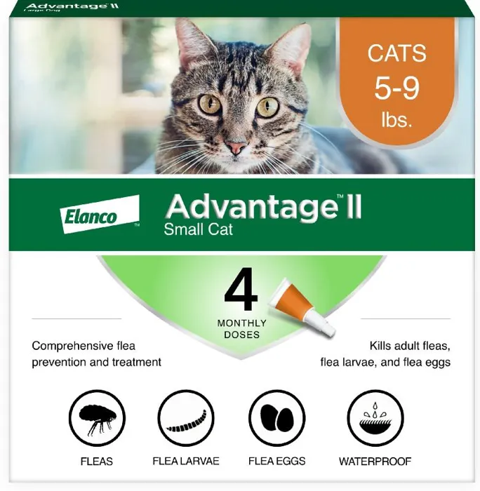 Advantage Ii Cat Small 5-9 Lbs. 4-pk
