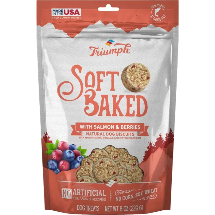 Triumph Soft Baked Natural Dog Biscuits Salmon & Berry