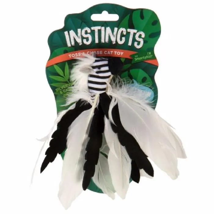 Zingy Zebra Toss/chase Fthr Sm