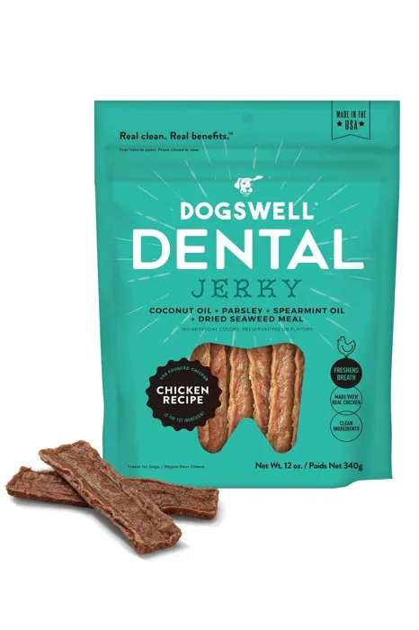 Dogswell Dog Dental Chicken Jerky 12 Oz