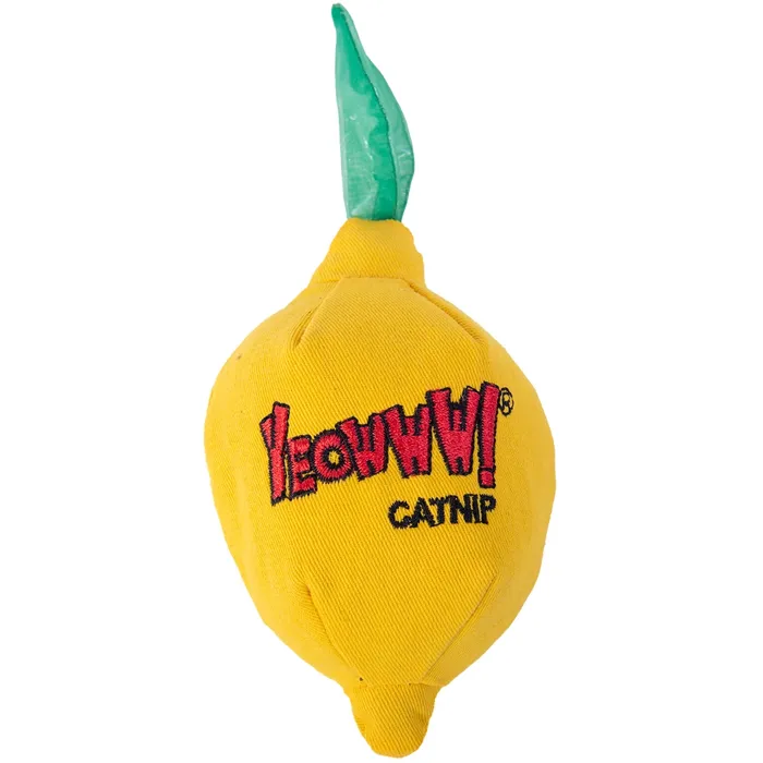 Yeowww! Sour Pusss Lemon catnip toy front view