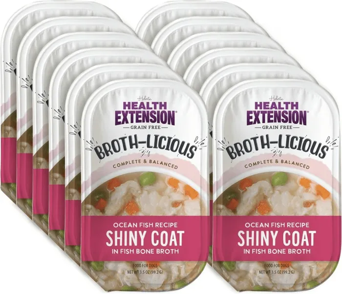 Healthy Extensions Broth Shiny Coat Fish 3.5-oz