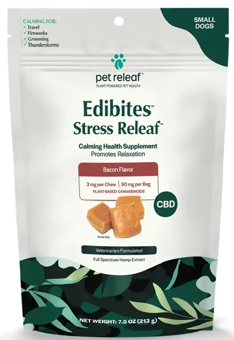 Pet Releaf Stress Peppered Bacon Small 7.5-oz