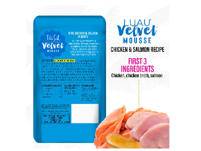 Tiki Cat Pouch Velvet Mousse Ckn & Salmon 2.8-oz