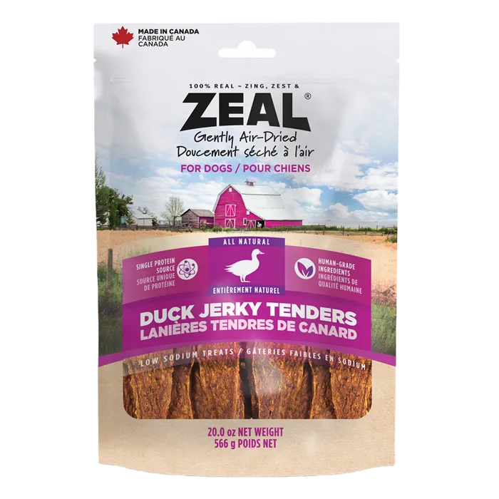 Zeal Duck Jerky Tenders 20 oz front package