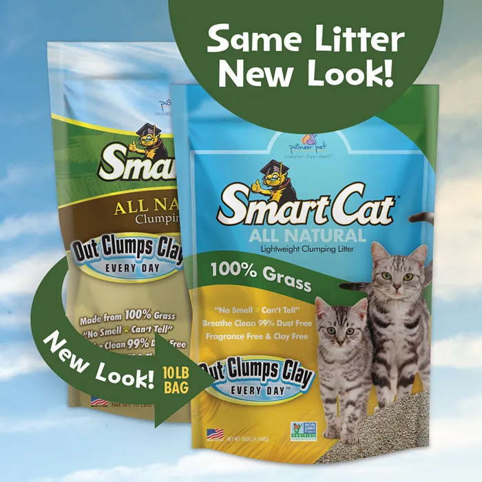 SmartCat All Natural Clumping Litter 10-pound packaging update