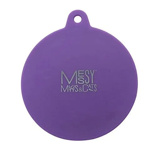 Messy Mutts Universal Pet Food Can Cover Purple