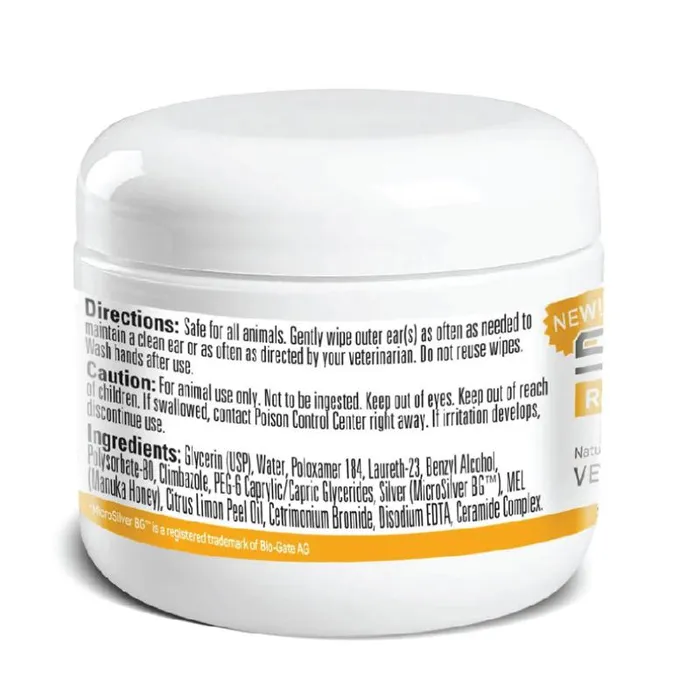 Silver Honey Rapid Ear Care Pet Wipes 50-ct