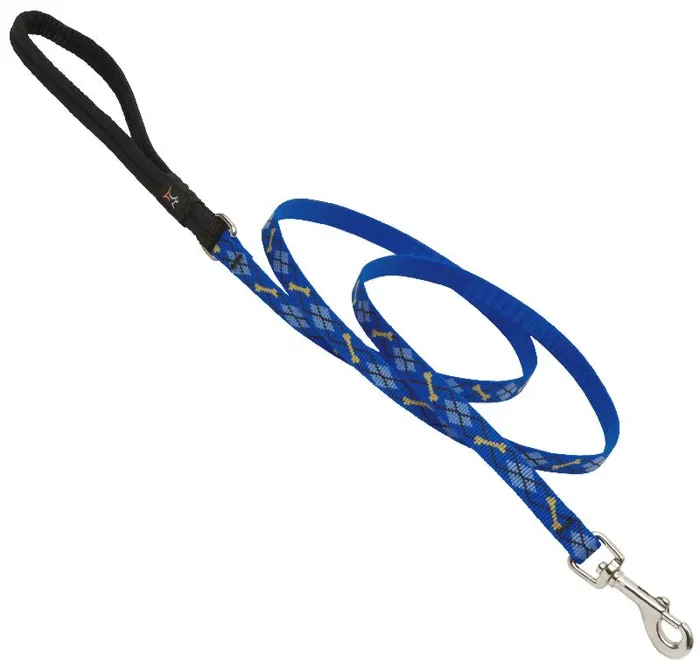 Lead 1/2" Wide Dapper Dog Pattern 6'