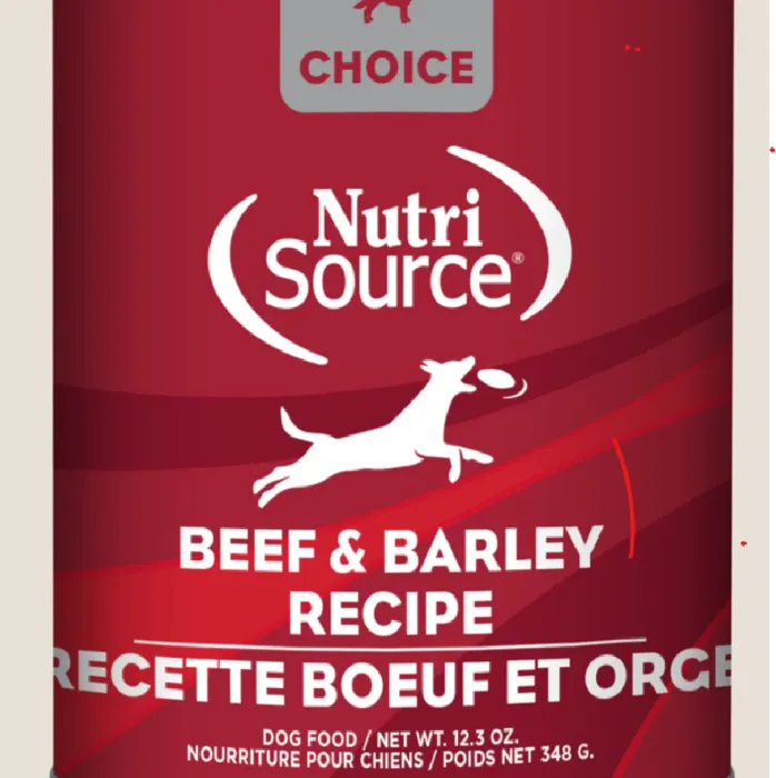 Nutrisource Dog Can Choicebeef & Barley 12/12.3 Oz
