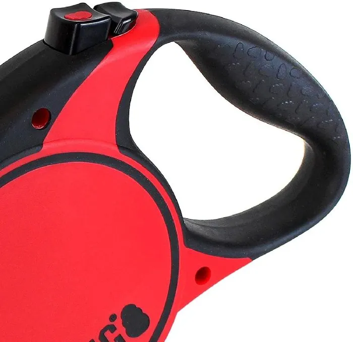 Kong Terrain Retractable Leash 16ft Red Large