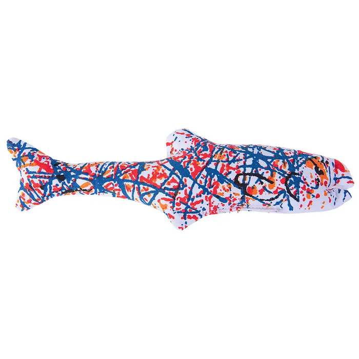 Yeowww! Pollock Fish catnip toy 11-inch back