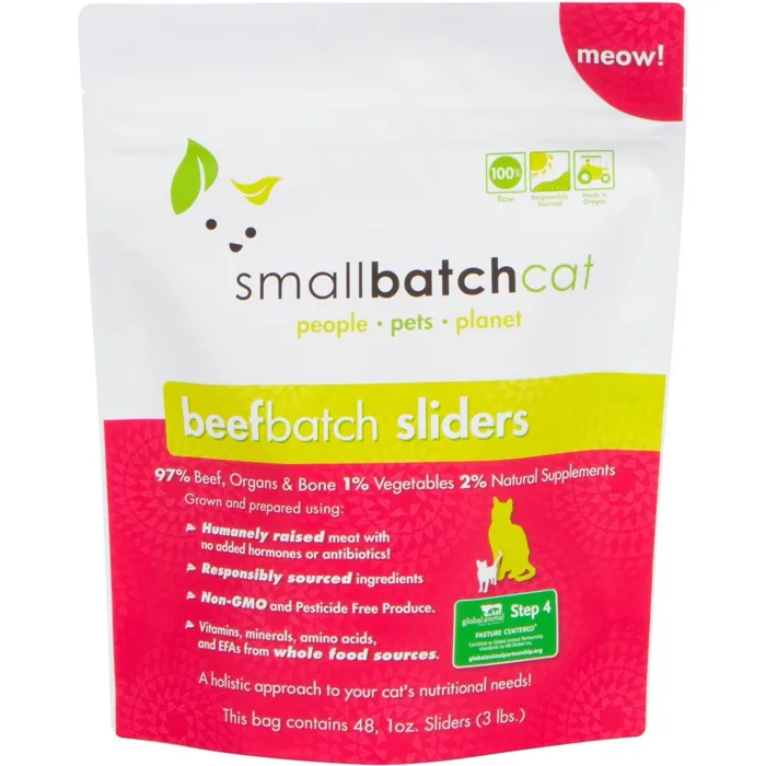 Smallbatch Cat Beefbatch Sliders 3 lb front package
