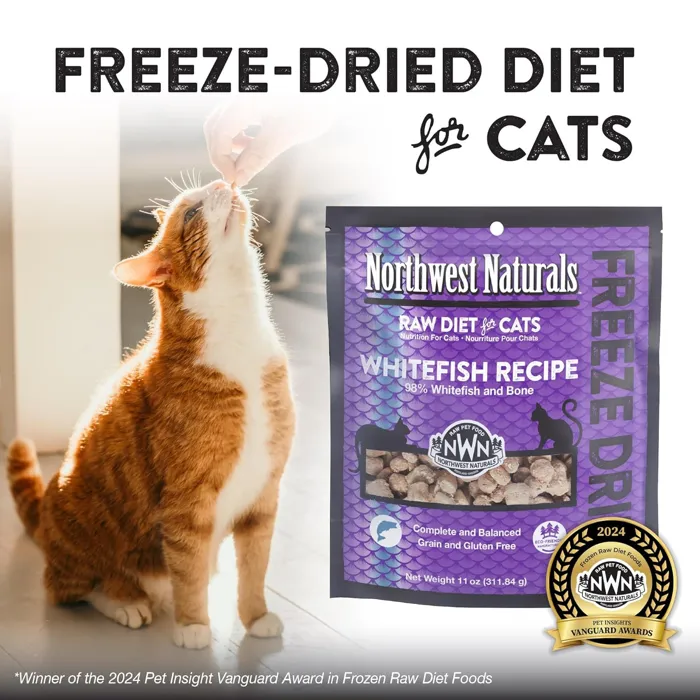 Northwest Naturals Whitefish Recipe Cat Nibbles 11 oz lifestyle